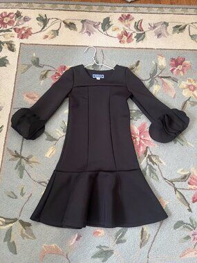 Matooka Black Bell Sleeve Mini Dress Size 8